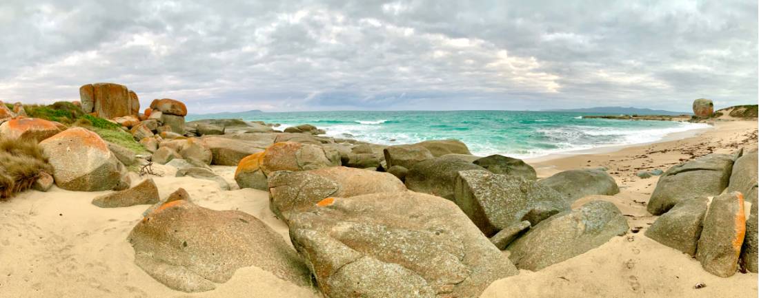 Granite boulders make up Flinders Island's dramatic coastline | <i>Michael Buggy</i>