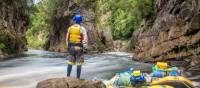 Rafter admiring the famous Rock Island Bend on the Franklin | Glenn Walker