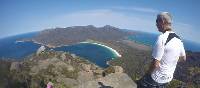 Looking down towards Wineglass Bay from the top of Mt Amos | Brad Atwal