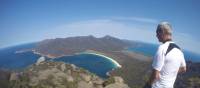 Looking down towards Wineglass Bay from the top of Mt Amos | Brad Atwal