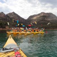 Kayaking in Coles Bay beneath the Hazards | Ashton Sayer