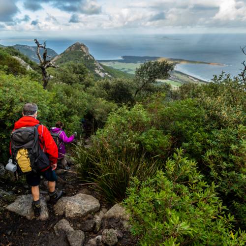 The Flinders Island coastline offers wonderful walking opportunities