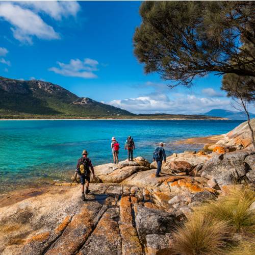 Hiking the stunning Flinders Island coastline