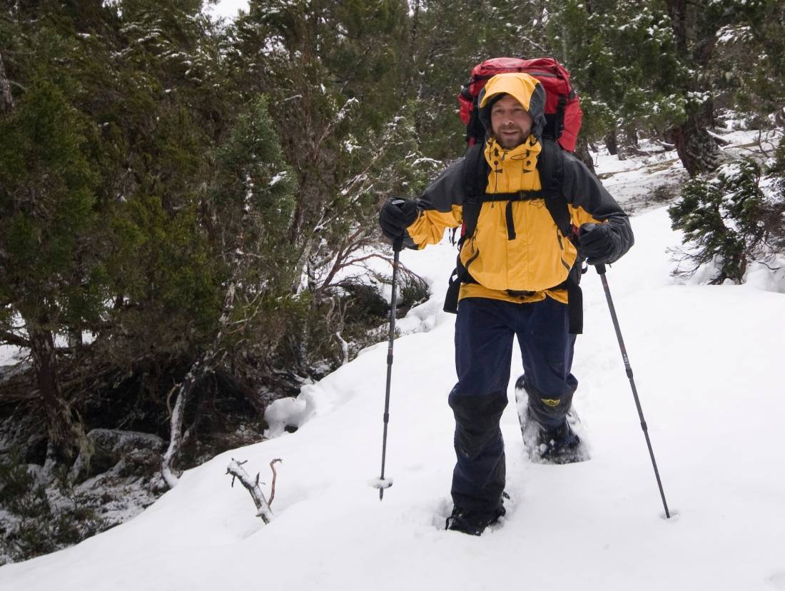 Snowshoeing amongst the Pencil Pines, Walls of Jerusalem |  <i>Aran Price</i>