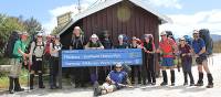 A group of excited trekkers at the start of the 9 day South Coast Track | Phil Wyndham