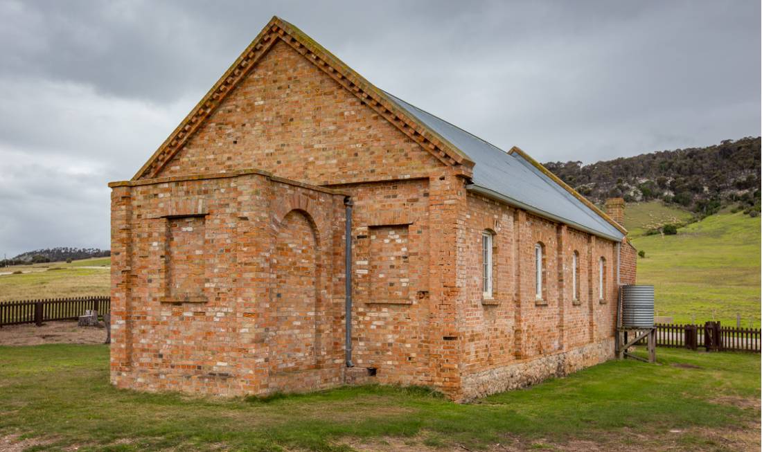 Visit the historical Wybalenna Chapel which dates back to 1833 |  <i>Dietmar Kahles</i>