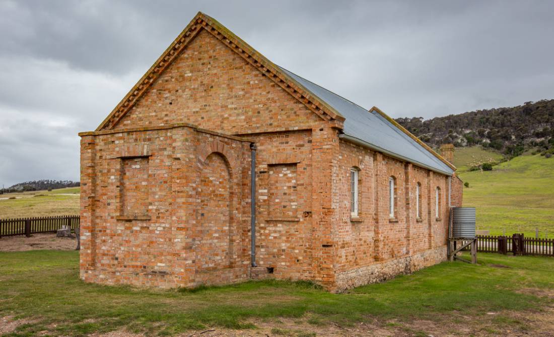 Visit the historical Wybalenna Chapel which dates back to 1833 |  <i>Dietmar Kahles</i>
