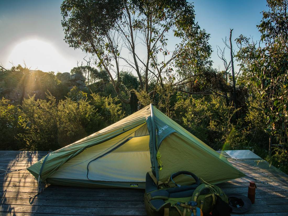 Warm and welcoming tent