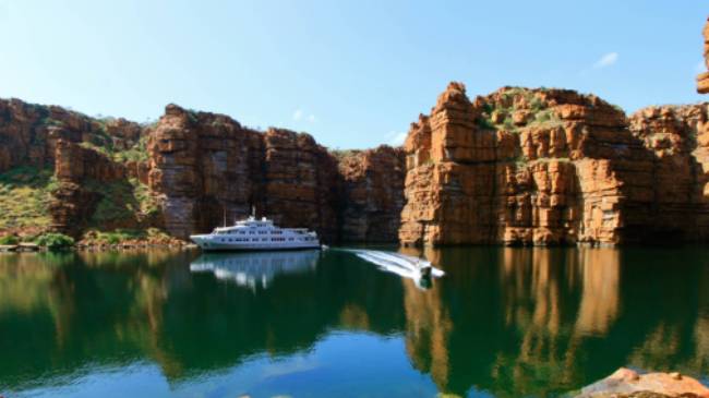 Cruising by the stunning Kimberley coastline