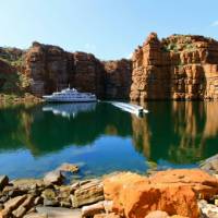 Cruising by the stunning Kimberley coastline