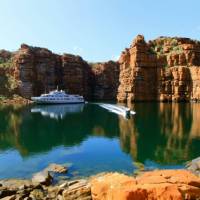 Cruising by the stunning Kimberley coastline