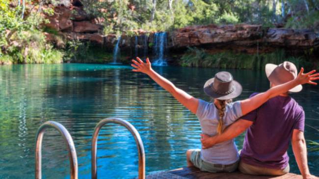 Time for a cooling dip at Jubura (Fern Pool) | Tourism Western Australia