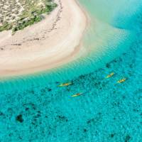 Enjoy the crystal clear waters of Ningaloo Reef from your kayak