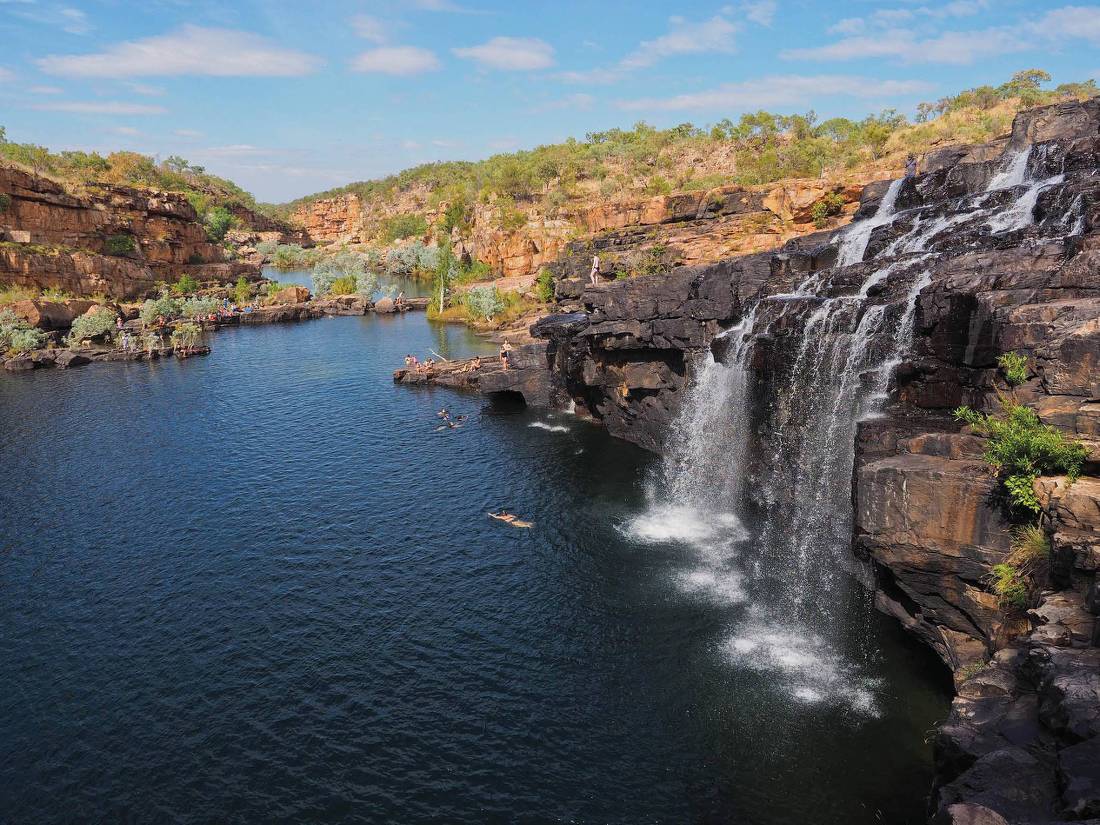 Spectacular waterfalls in the Kimberley region