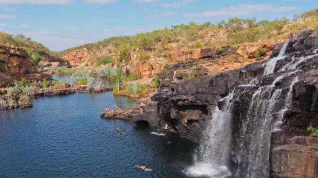 Spectacular waterfalls in the Kimberley region