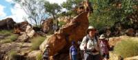 A group admires the stunning scenery