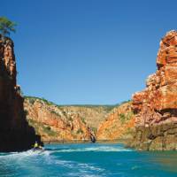 Gap with horizontal waterfall, Talbot Bay, near Buccaneer Archipelago | Peter Walton