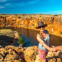 Enjoy gorge and ocean views from Yardie Creek | Tourism Western Australia