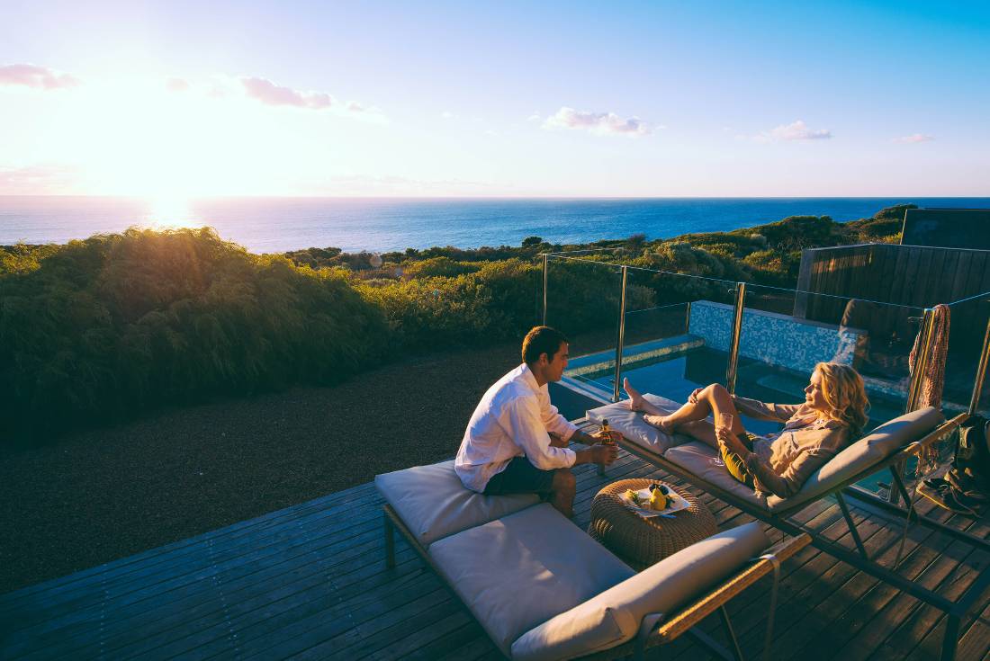 poolside relaxation at the Injidup Spa Retreat