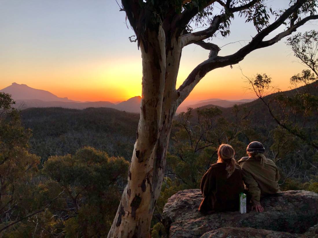 Sunset skies at Warrumbungle National Park