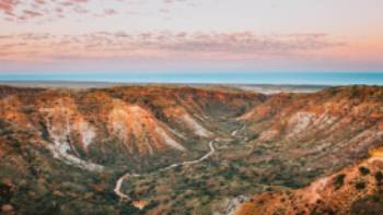 Trekking along the gorge, Cape Range National Park, Exmouth