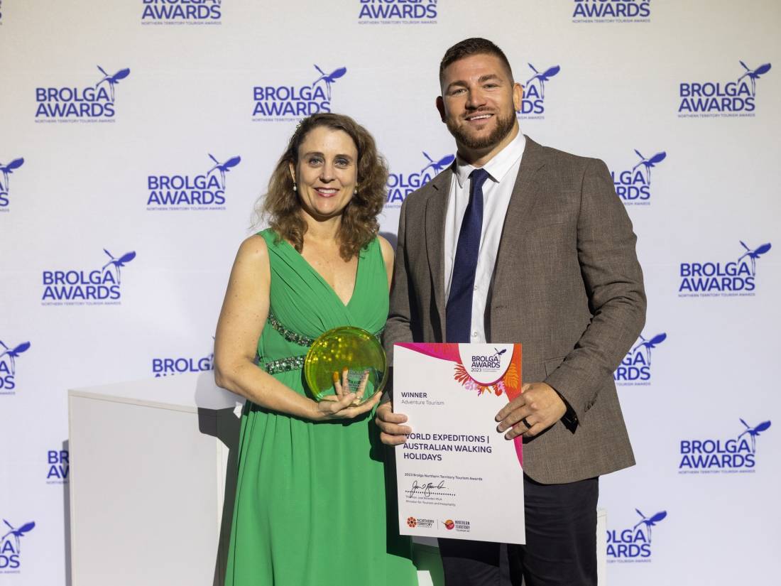 Winning Tourism Northern Territory's 'Adventure Tourism' Award in 2023 