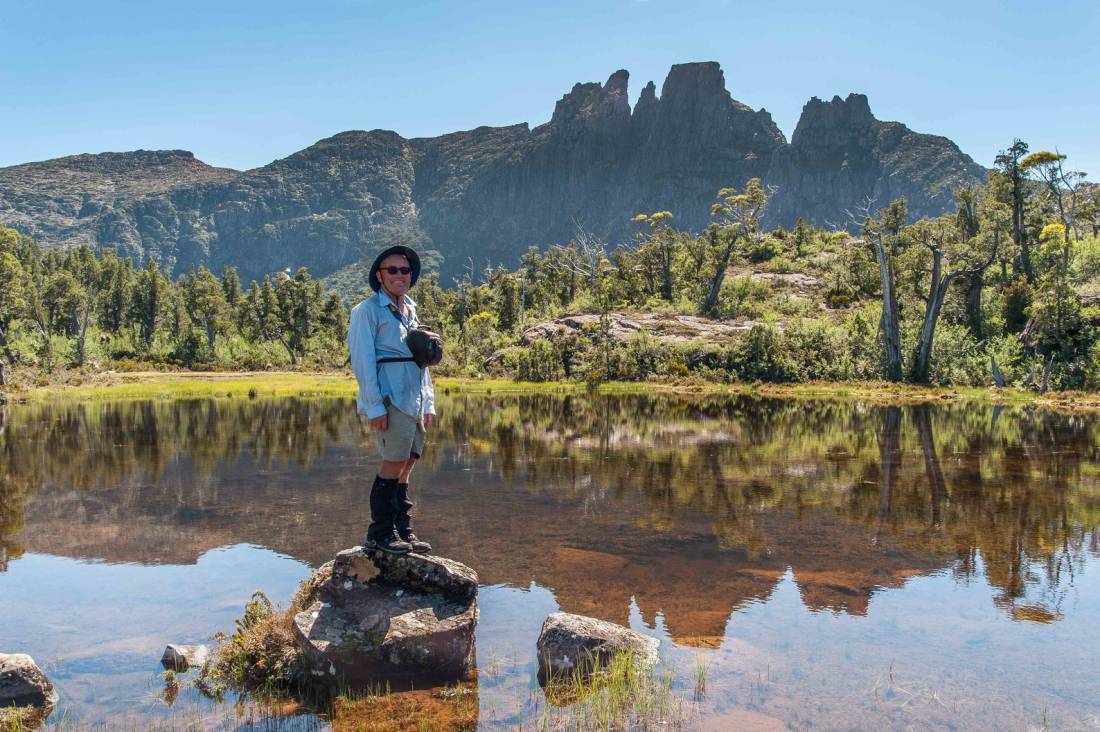 Mike Edmondson enjoying the Tasmanian wilderness |  <i>Mike Edmondson</i>