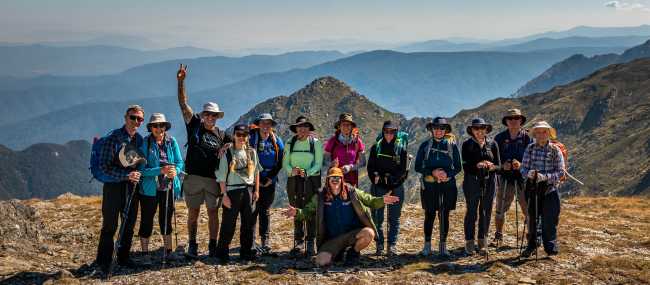 Hikers enjoying the Snowies Alpine Walk | Lachlan Gardiner