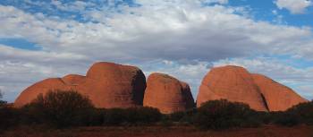 Viewing The Olgas from the distance. | Ayla Rowe