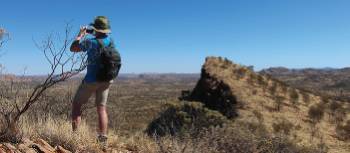 Admiring the stunning views before reaching Euro Ridge in the distance. | Ayla Rowe