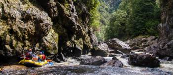 Rafting through the World Heritage wilderness along the Franklin River | Justin Walker/Outside Media