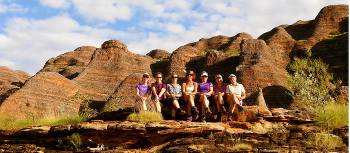 A happy group posing in front of the Bungle Bungles | Holly Van De Beek